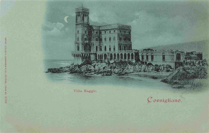 Cornigliano Genua GENOVA Liguria IT Villa Raggio im Mondschein