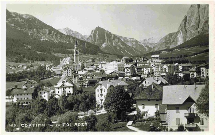 Cortina d Ampezzo Veneto IT Panorama verso Col Rosa