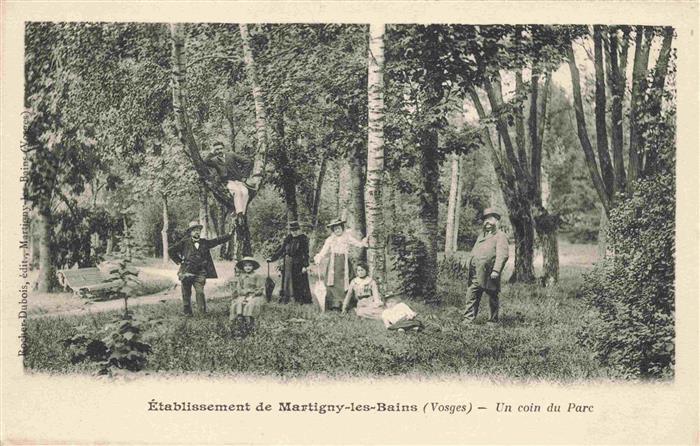 Martigny-les-Bains 88 Vosges Etablissement un coin du parc
