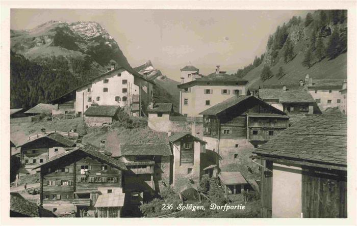 Spluegen 2113m GR Dorfpartie