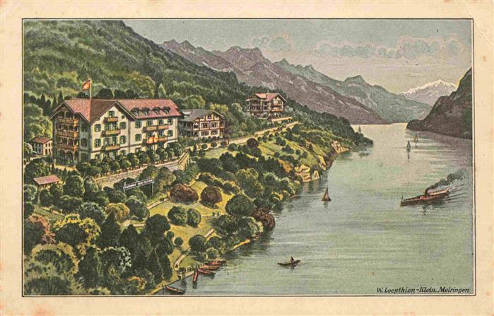 Ringgenberg Brienzersee Interlaken BE Hôtel Pension Beau-Séjour am See Kuenstler
