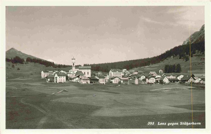 Lenz Lantsch GR Panorama Blick gegen Staetzerhorn