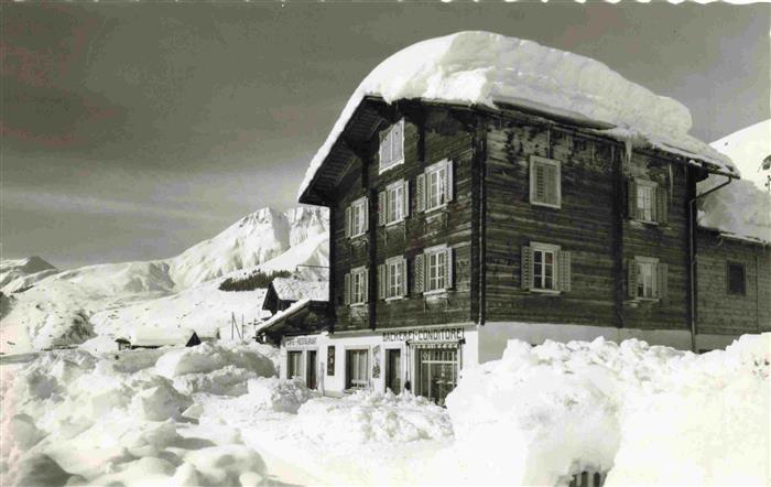 Sedrun Baeckerei Conditorei Venzin im Winter