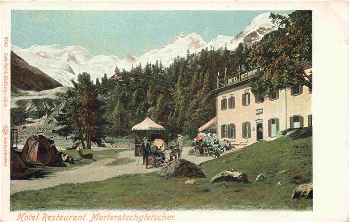Morteratsch Hotel Restaurant Morteratschgletscher Kuenstlerkarte