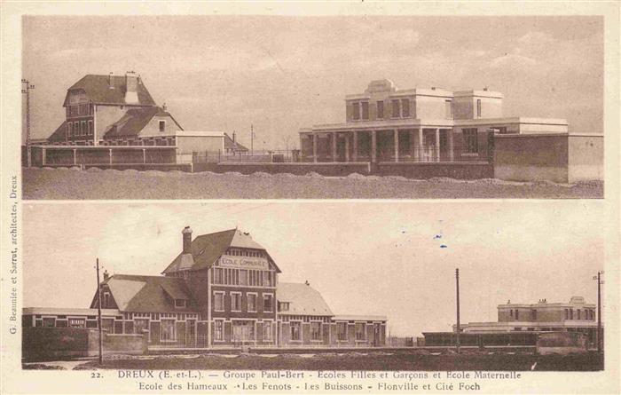 Dreux 28 Eure-et-Loir Groupe Paul-Bert Ecoles Filles et Garco