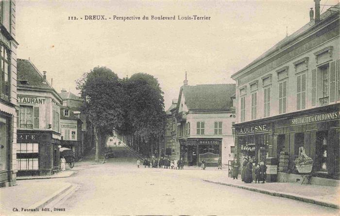 Dreux 28 Eure-et-Loir Perspective du Boulevard Louis Terrier