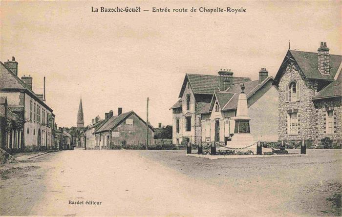 La Bazoche-Gouet 28 Eure-et-Loir Entrée Route de Chapelle-Royale