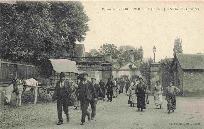 Sorel-Moussel 28 Eure-et-Loir Papeterie Sortie des Ouvriers