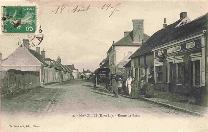 Marolles-les-Buis 28 Eure-et-Loir Route de Paris
