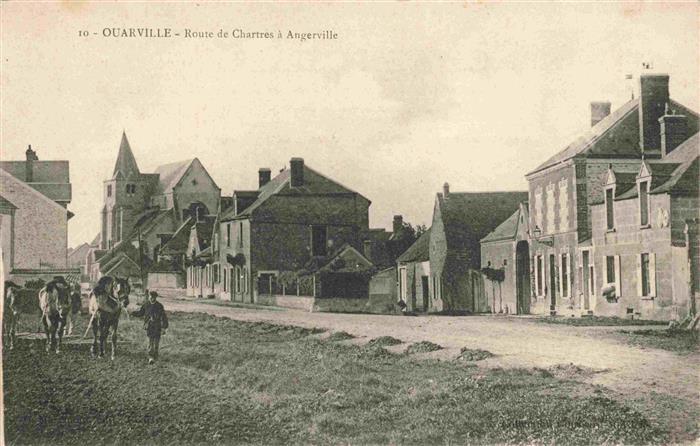 Ouarville 28 Eure-et-Loir Route de Chartres à Angerville