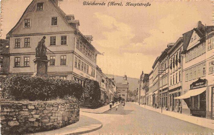 Bleicherode Hauptstrasse Reservelazarett Stempel