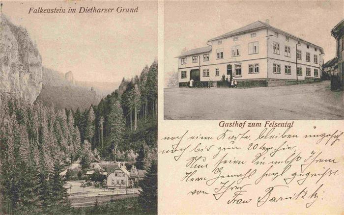 Falkenstein Tambach-Dietharz Thueringen Panorama Dietharzer Grund Gasthof zum Fe