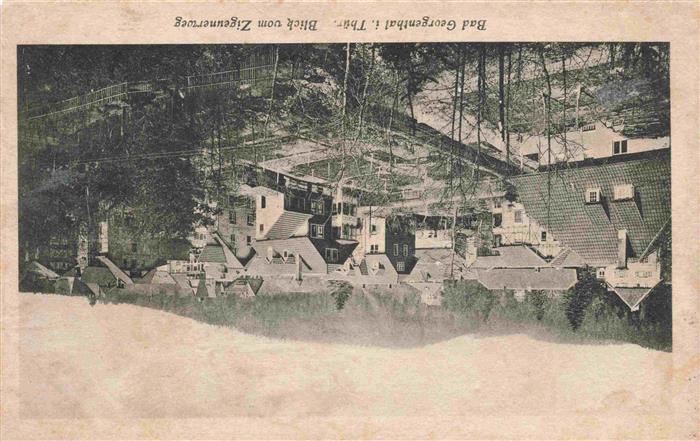 Bad Georgenthal Gotha Panorama Blick vom Zigeunerweg