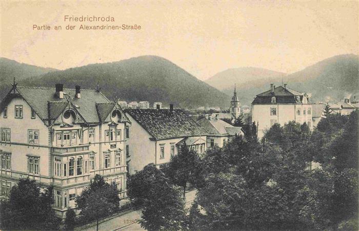 Friedrichroda Partie an der Alexandrinenstrasse