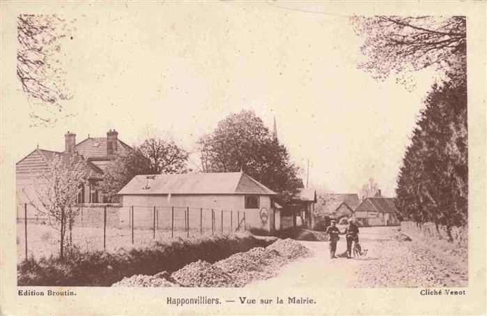 Happonvilliers 28 Eure-et-Loir Vue sur la Mairie