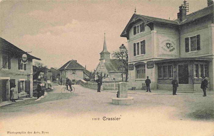 Crassier VD Ortszentrum Kirche