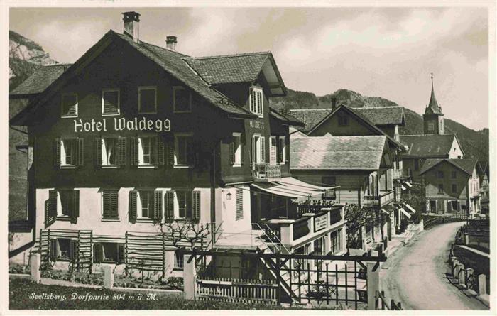 Seelisberg UR Dorfpartie mit Hotel Waldegg