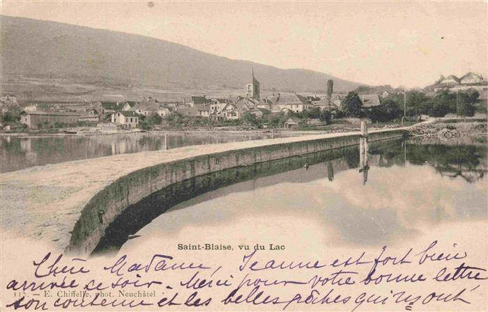 Saint Blaise NE Vu du lac