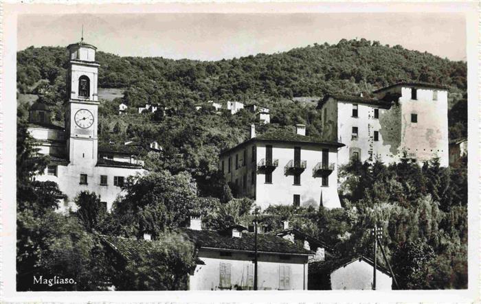 Magliaso TI Teilansicht mit Kirche