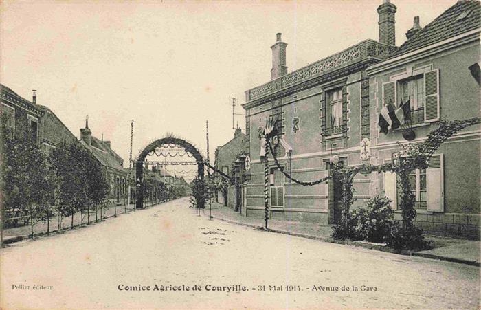 Courville -sur-Eure 28 Eure-et-Loir Comice Agricole Avenue de la Gare