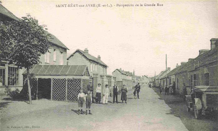 Saint-Remy-sur-Avre 28 Prespective de la Grande Rue