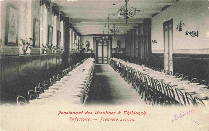 Thildonck Vlaams-Brabant Belgie Pensionnat des Ursulines a Thildonck Refectoire