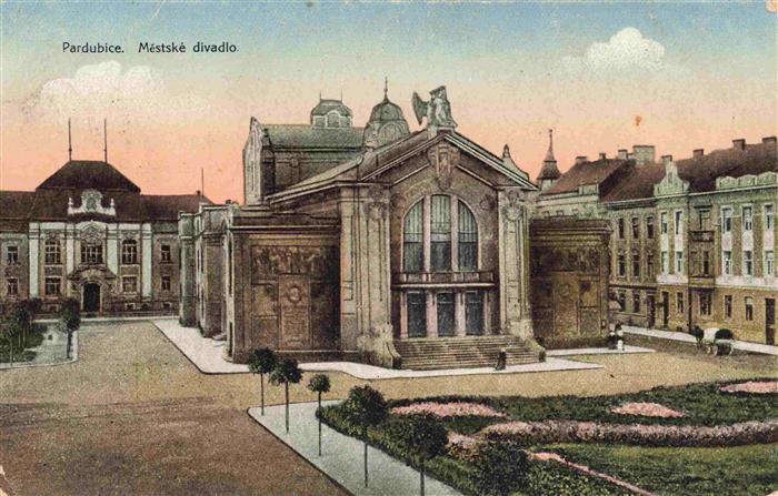 PARDUBICE Pardubitz CZ Mestske divadlo