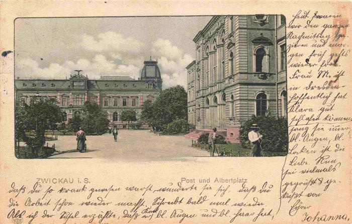 ZWICKAU Sachsen Post und Albertplatz