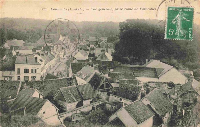 Coulombs 28 Eure-et-Loir Vue generale prise route de Faverolles
