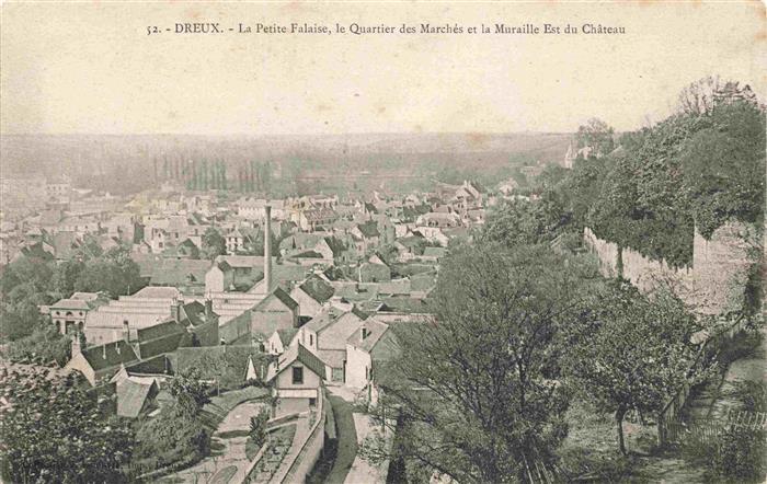 Dreux 28 Eure-et-Loir La Petite Falaise le Quartier des Marches et la Muraille E