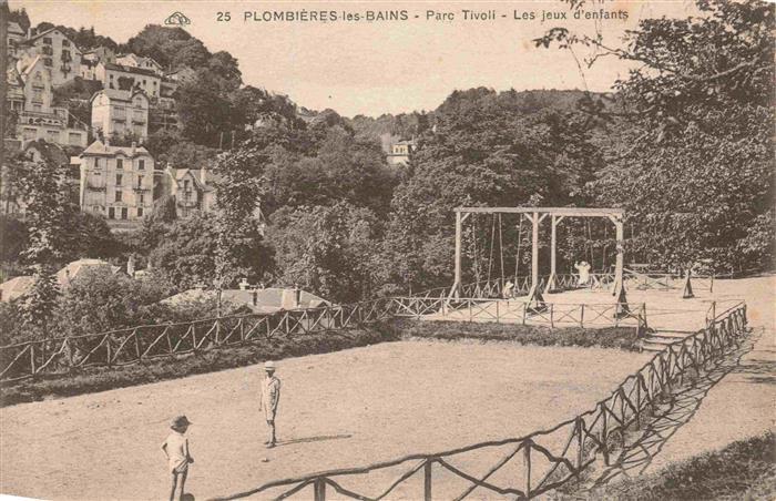 Plombieres-les-Bains 88 Vosges Parc Tivoli Les jeux d'enfants