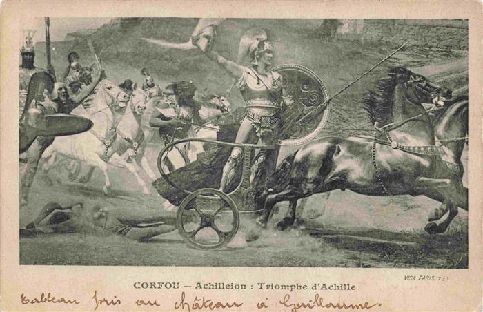 CORFOU Korfu Corfu Greece Achilleion Triomphe d'Achille