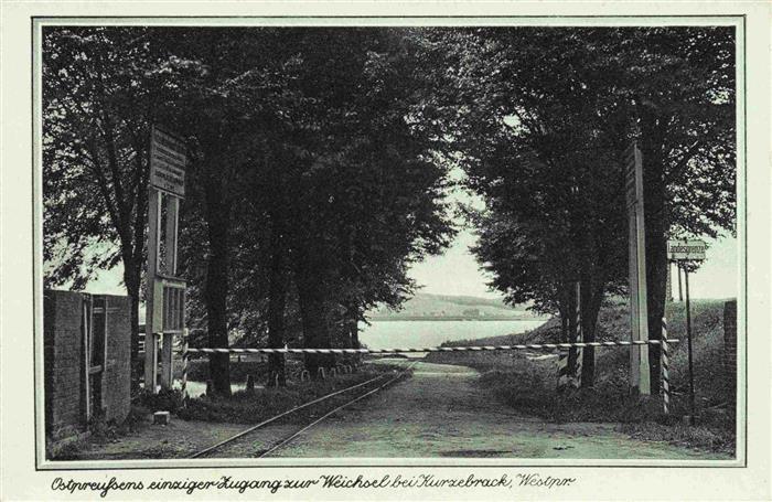 Kurzebrack Westpreussen Korzeniewo PL Ostpreussens einziger Zugang zur Weichsel