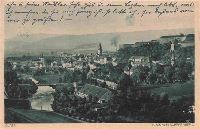 Glatz Klodzko Niederschlesien PL Blick vom Schaeferberg