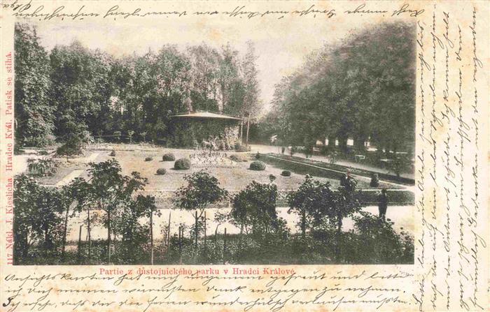 Koeniggraetz HRADEC KRALOVE CZ Partie z dustojuickeho parku