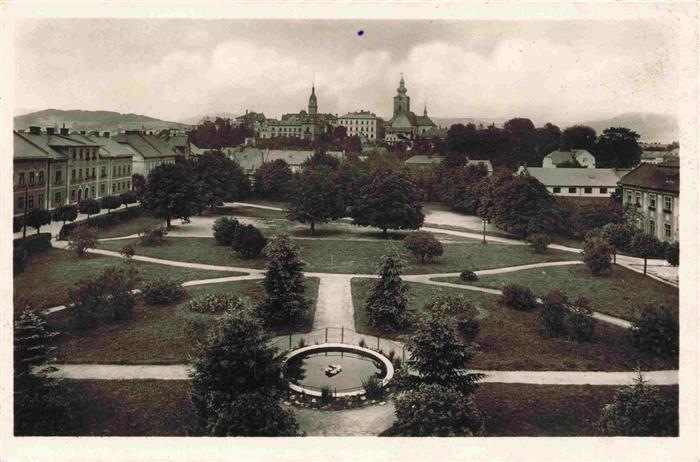 Maehrisch-Schoenberg Sumperk CZ Park Mozartplatz