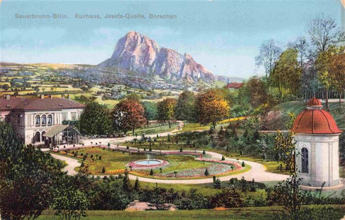 Sauerbrunn Bilin Bilina CZ Kurhaus Josefs Quelle Borschen
