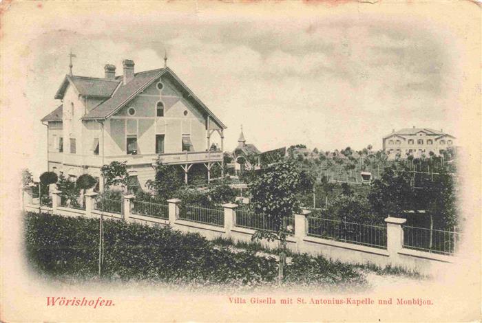 Woerishofen Villa Gisella mit St Antonius Kapelle und Montbijou