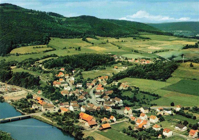 Hemfurth-Edersee Edertal Fliegeraufnahme