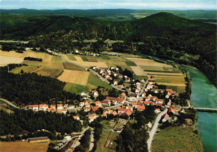 Hemfurth-Edersee Edertal Fliegeraufnahme