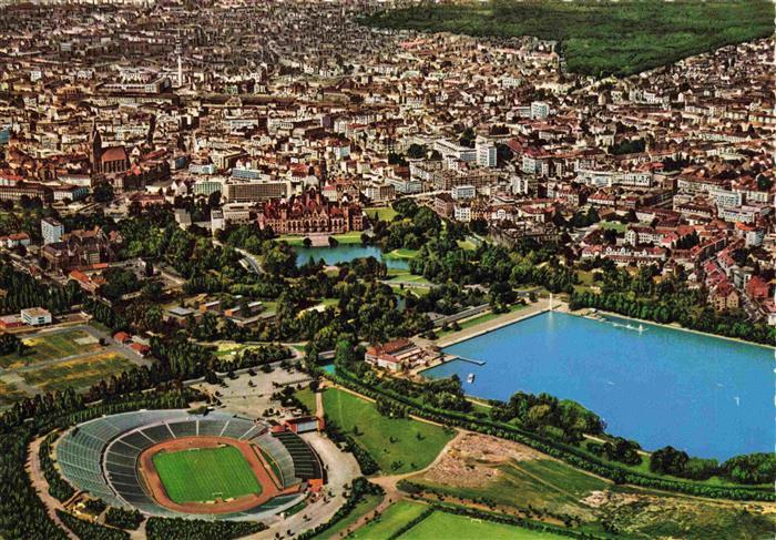 HANNOVER CITY City Maschsee Niedersachsen Stadion Fliegeraufnahme