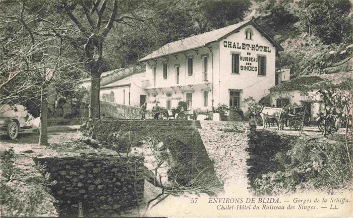 Blida Blidah Algerie Gorges de la Schiffa Chalet Hotel du Ruisteau des Singes