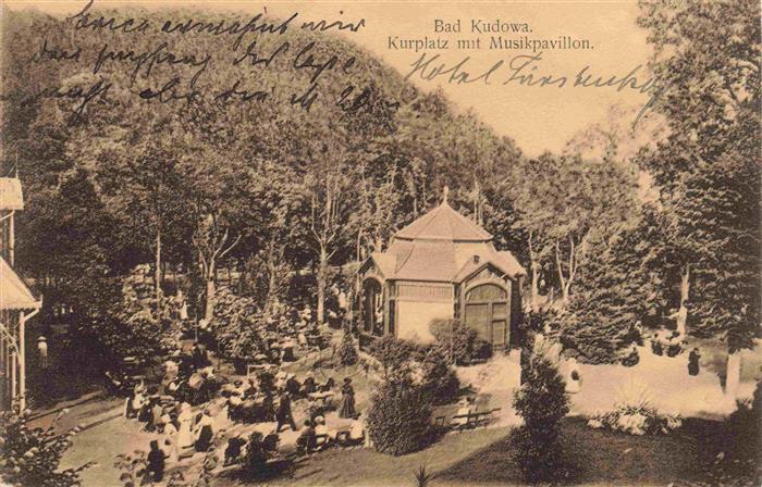 Bad Kudowa Kudowa-Zdroj Niederschlesien PL Kurplatz mit Musikpavillon
