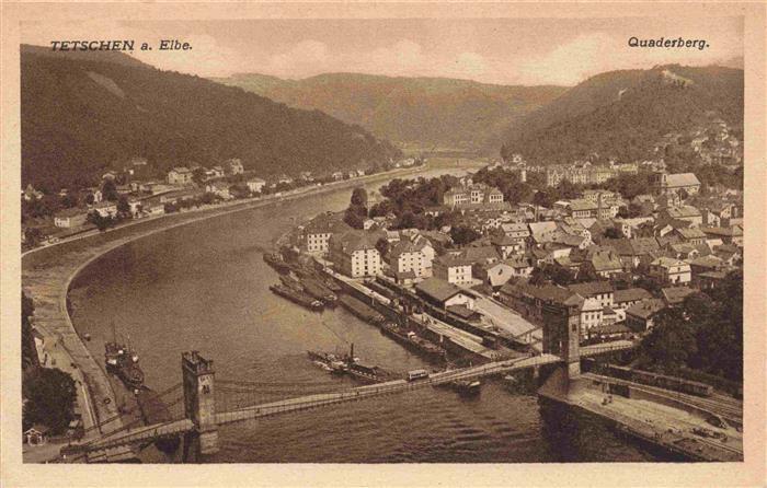 Tetschen-Bodenbach Boehmen DECIN CZ Elbepartie Quaderberg