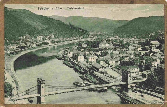 Tetschen-Bodenbach Boehmen DECIN CZ Elbepartie Quaderberg