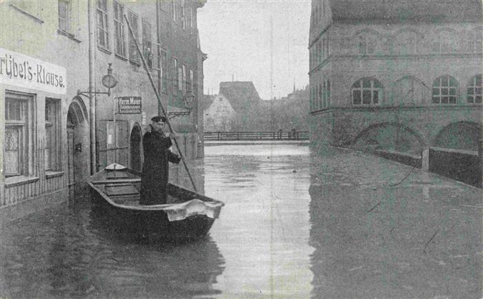 NueRNBERG CITY Hochwasser Katastrophe Gruebelstrasse Februar 1909