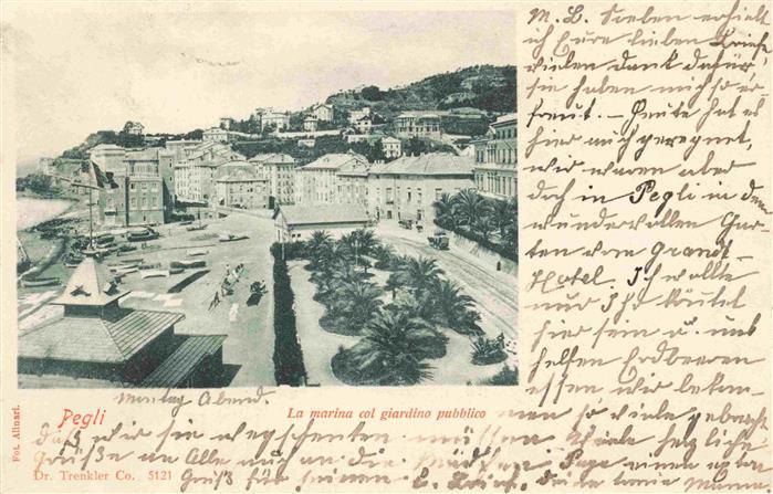 Pegli GENOVA Genua Liguria IT La marina col giardino pubblico