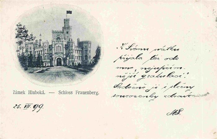 Hluboka nad Vltavou Frauenberg CZ Zamek Schloss