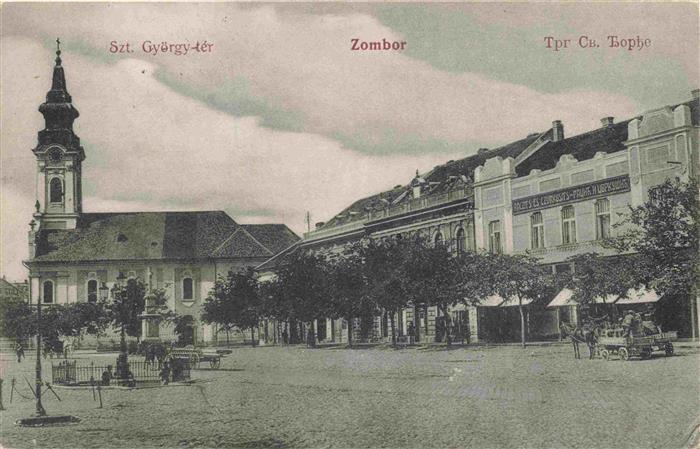 Zombor Zobor SK Stadtzentrum Kirche
