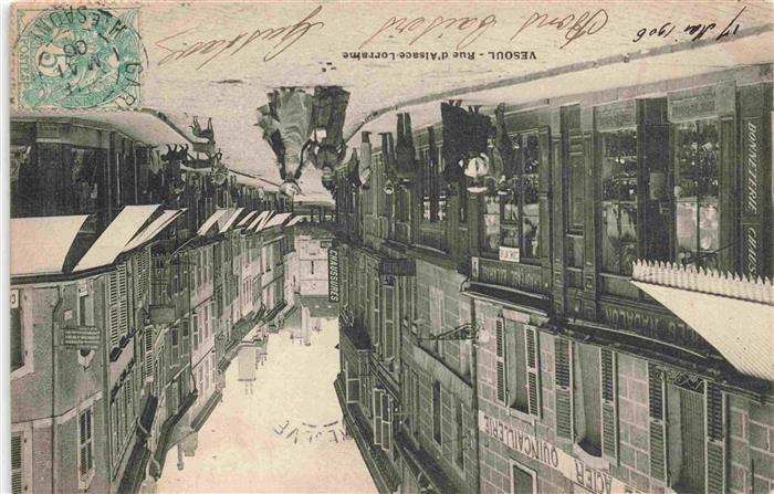 Vesoul 70 Haute Saone Rue d'Alsace Lorraine